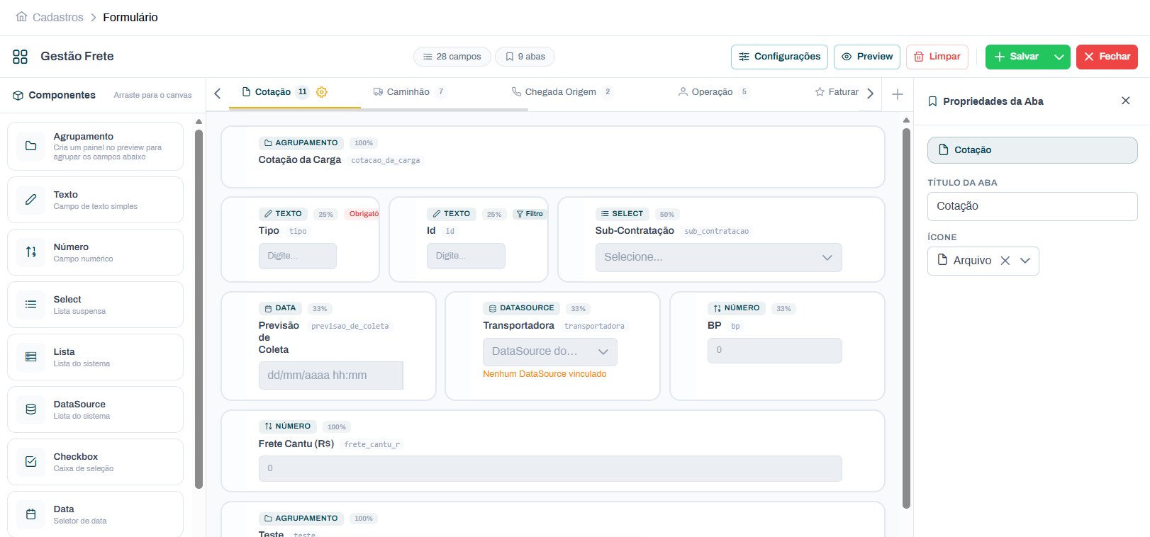 Form Builder HubyLog